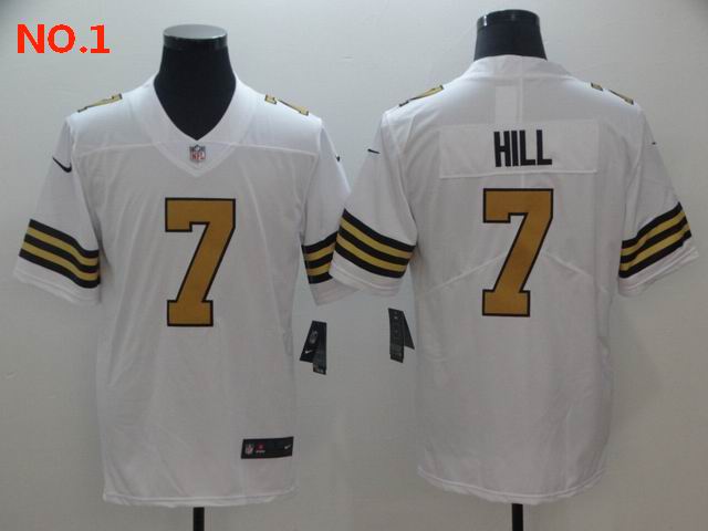 Men's New Orleans Saints #7 Taysom Hill Jersey-5